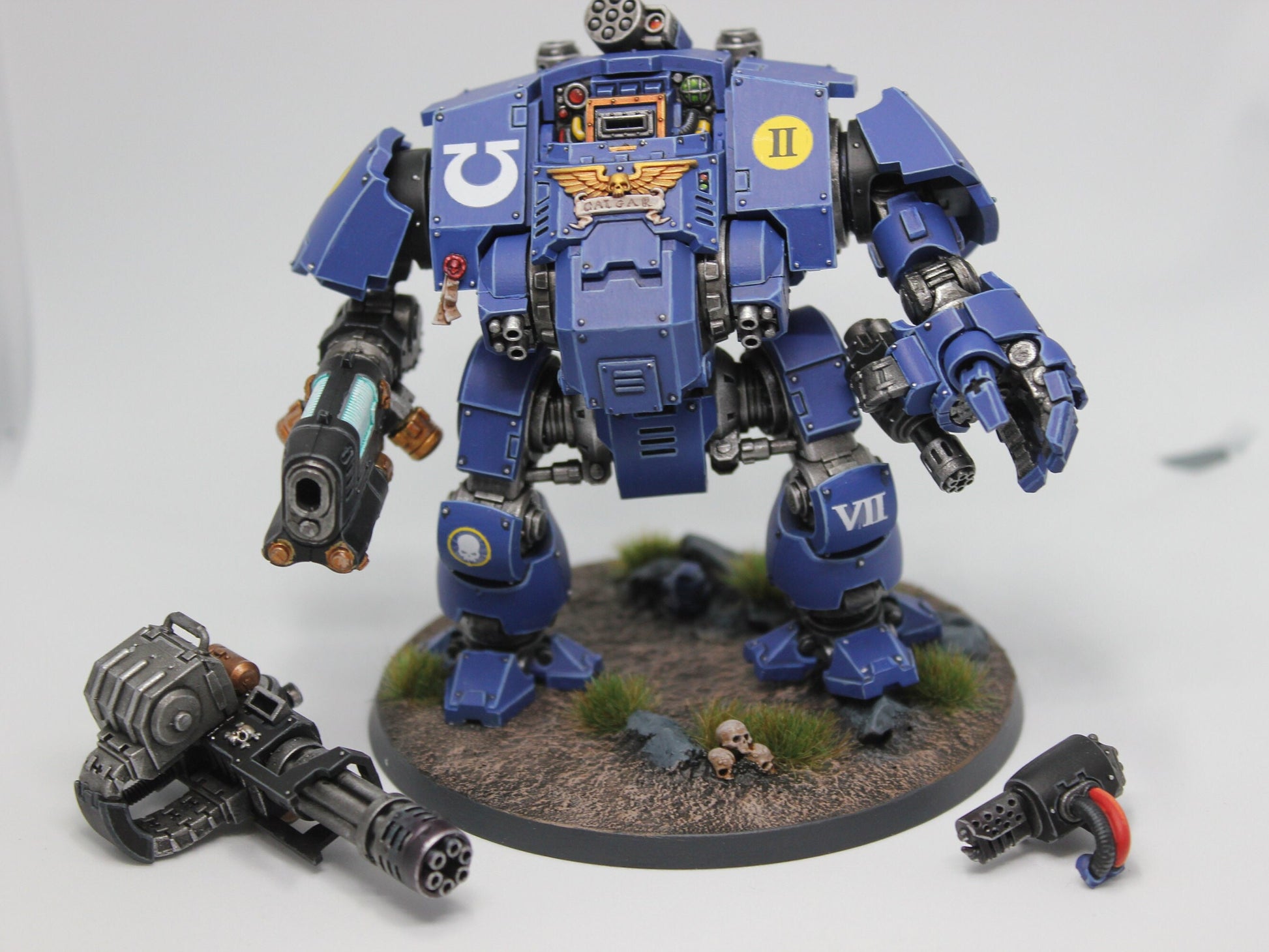 Redemptor Dreadnought *FINE DETAIL* - Primaris marine painted commission service. Option to fully magnetise weapon choices!