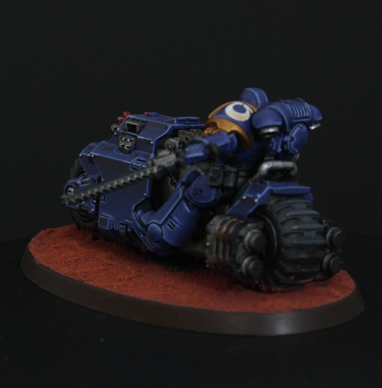 Primaris Spacemarine outrider squad. Supplied and Painted bike squad Warhammer 40k.