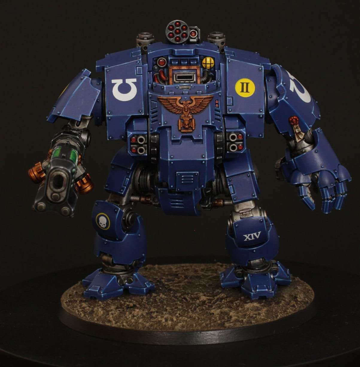 Redemptor Dreadnought *FINE DETAIL* - Primaris marine painted commission service. Option to fully magnetise weapon choices!