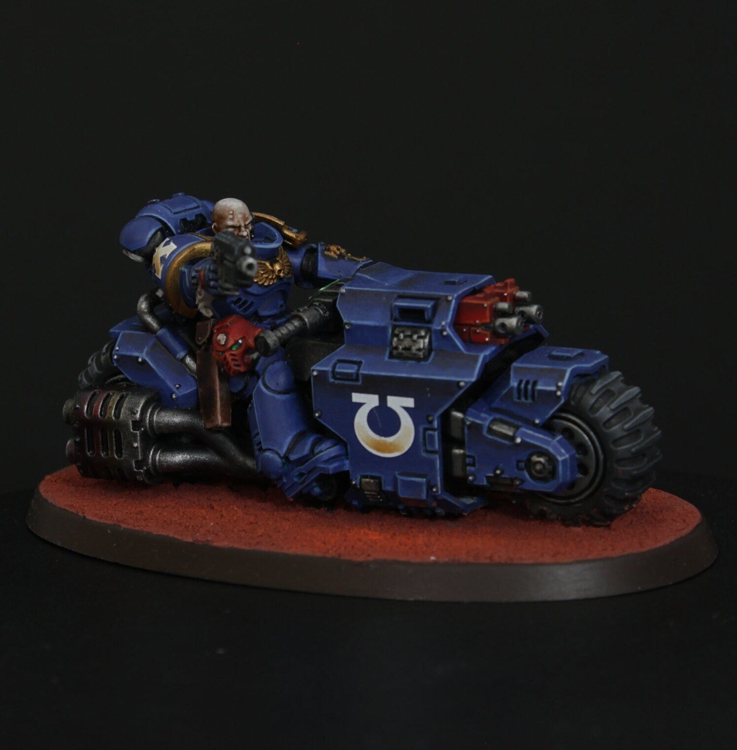 Primaris Spacemarine outrider squad. Supplied and Painted bike squad Warhammer 40k.