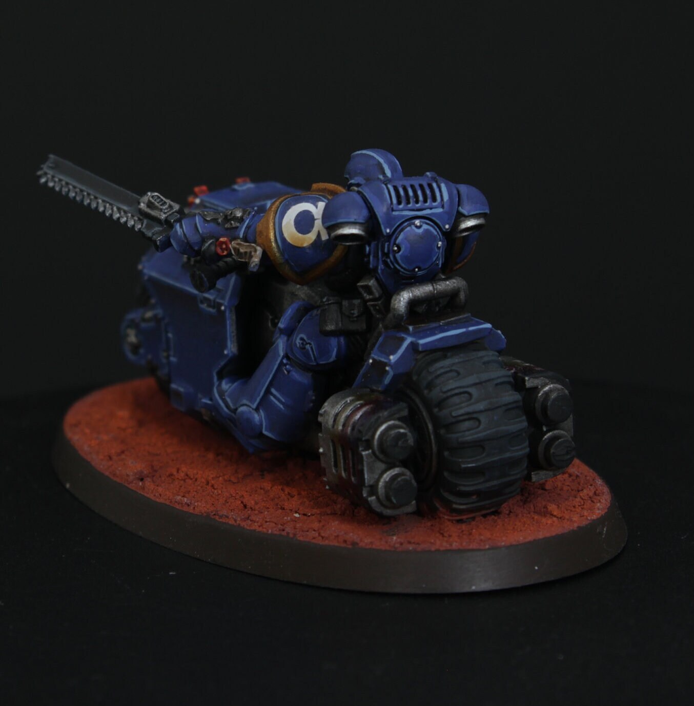 Primaris Spacemarine outrider squad. Supplied and Painted bike squad Warhammer 40k.