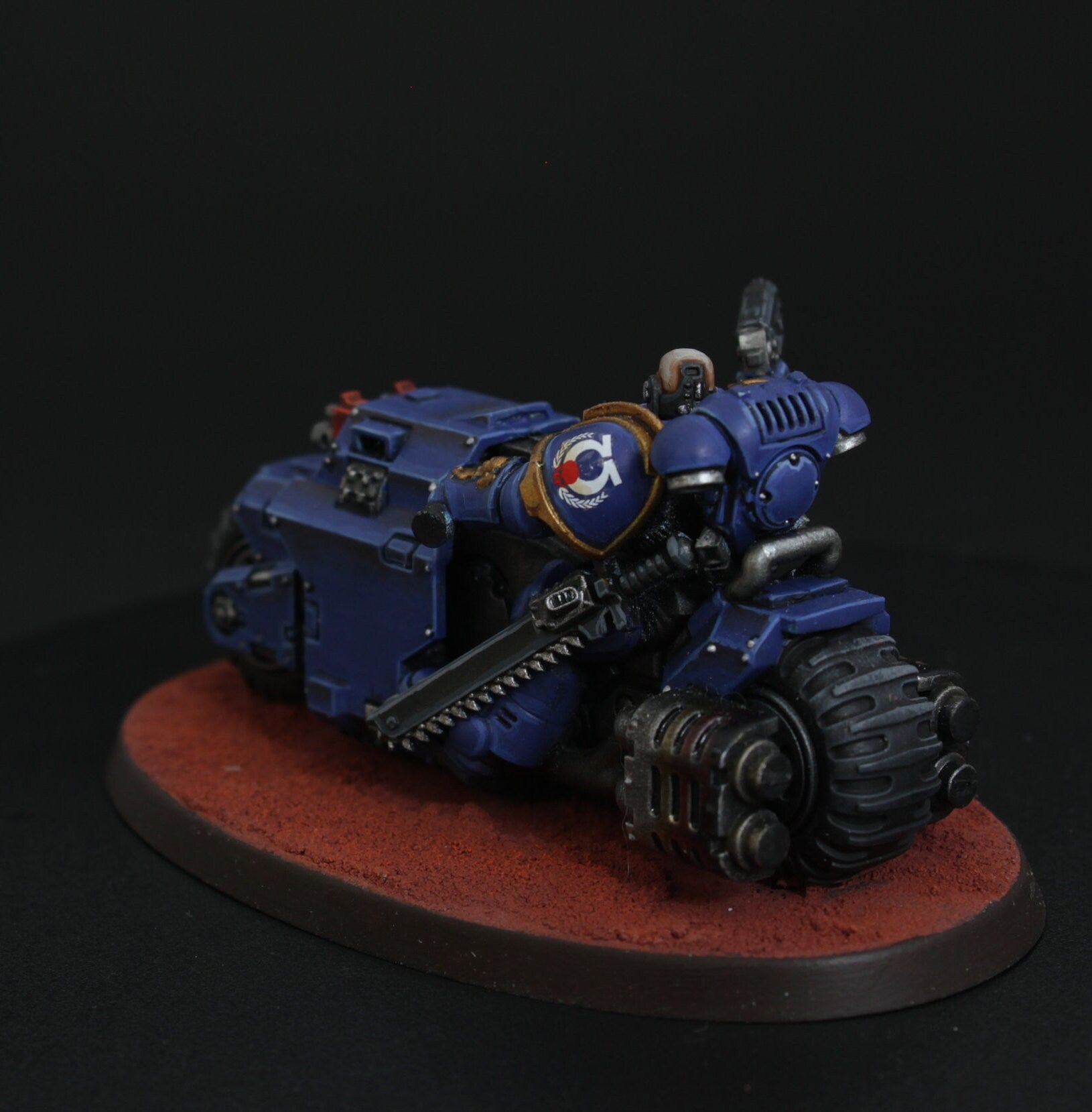 Primaris Spacemarine outrider squad. Supplied and Painted bike squad Warhammer 40k.