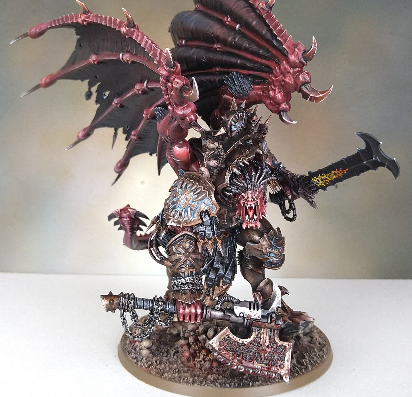 Angron Daemon Prince *FINE DETAIL* painted Warhammer 40k Miniature