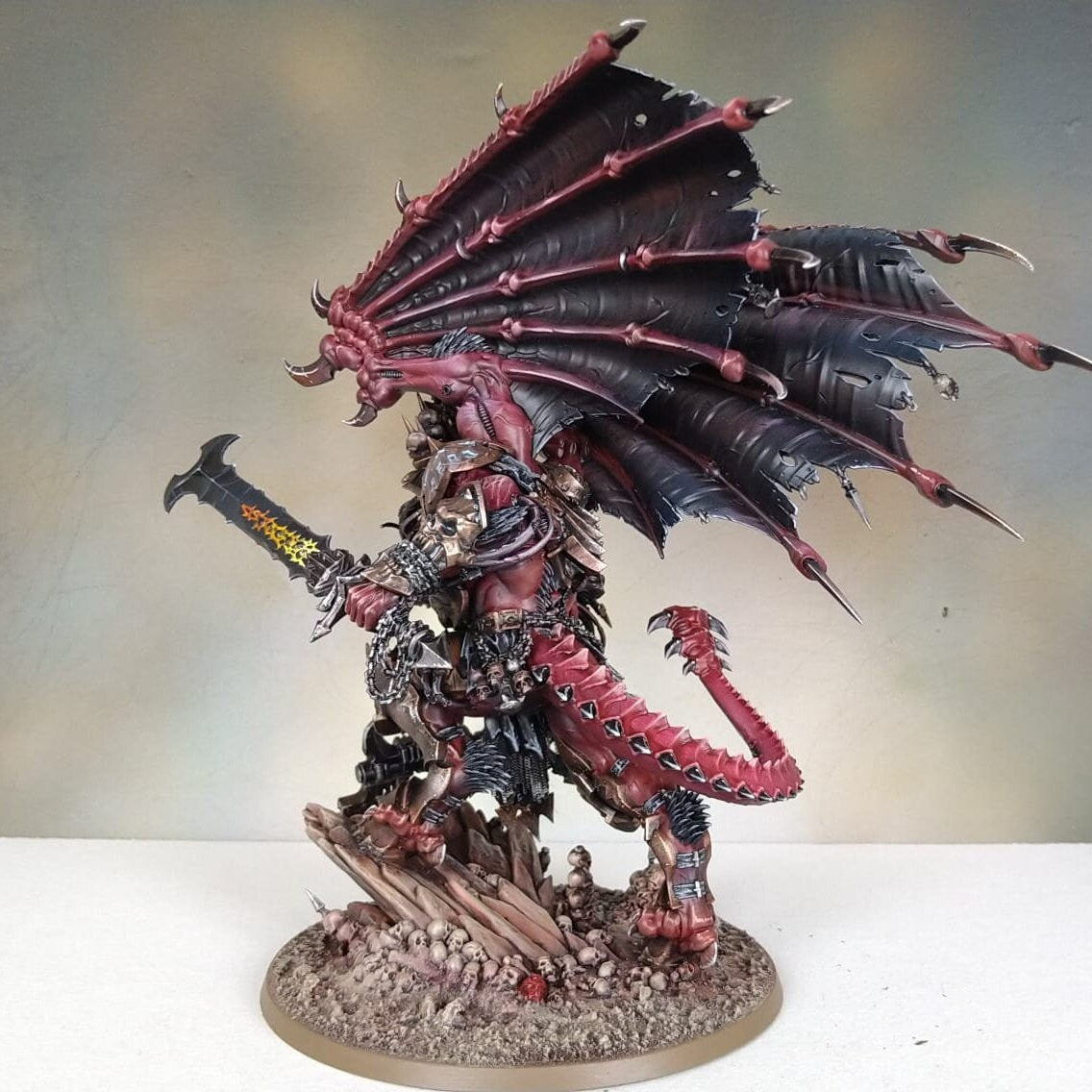 Angron Daemon Prince *FINE DETAIL* painted Warhammer 40k Miniature