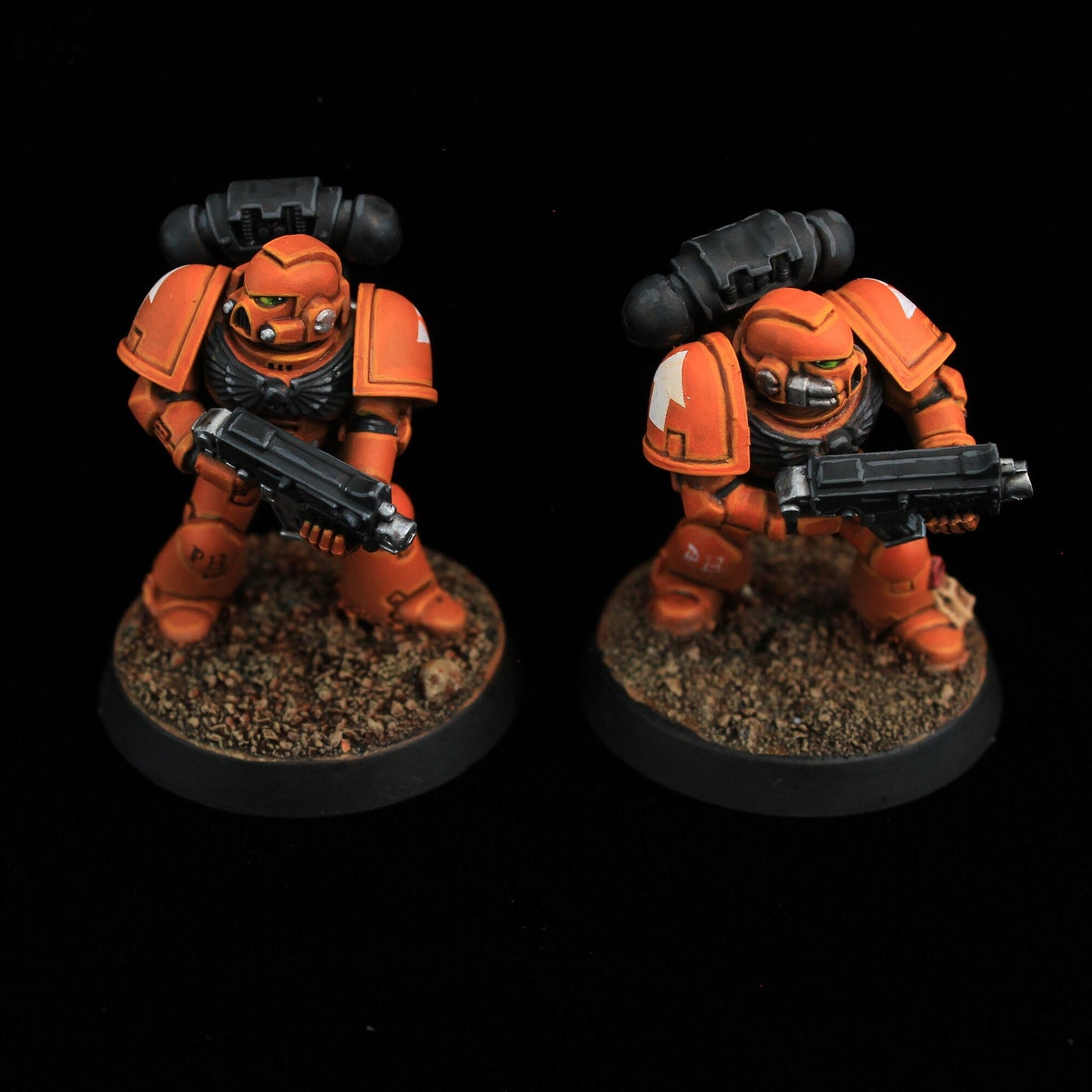 Warhammer 40k Tactical Space marine with CUSTOM LOGO - corporate gift or office mascot