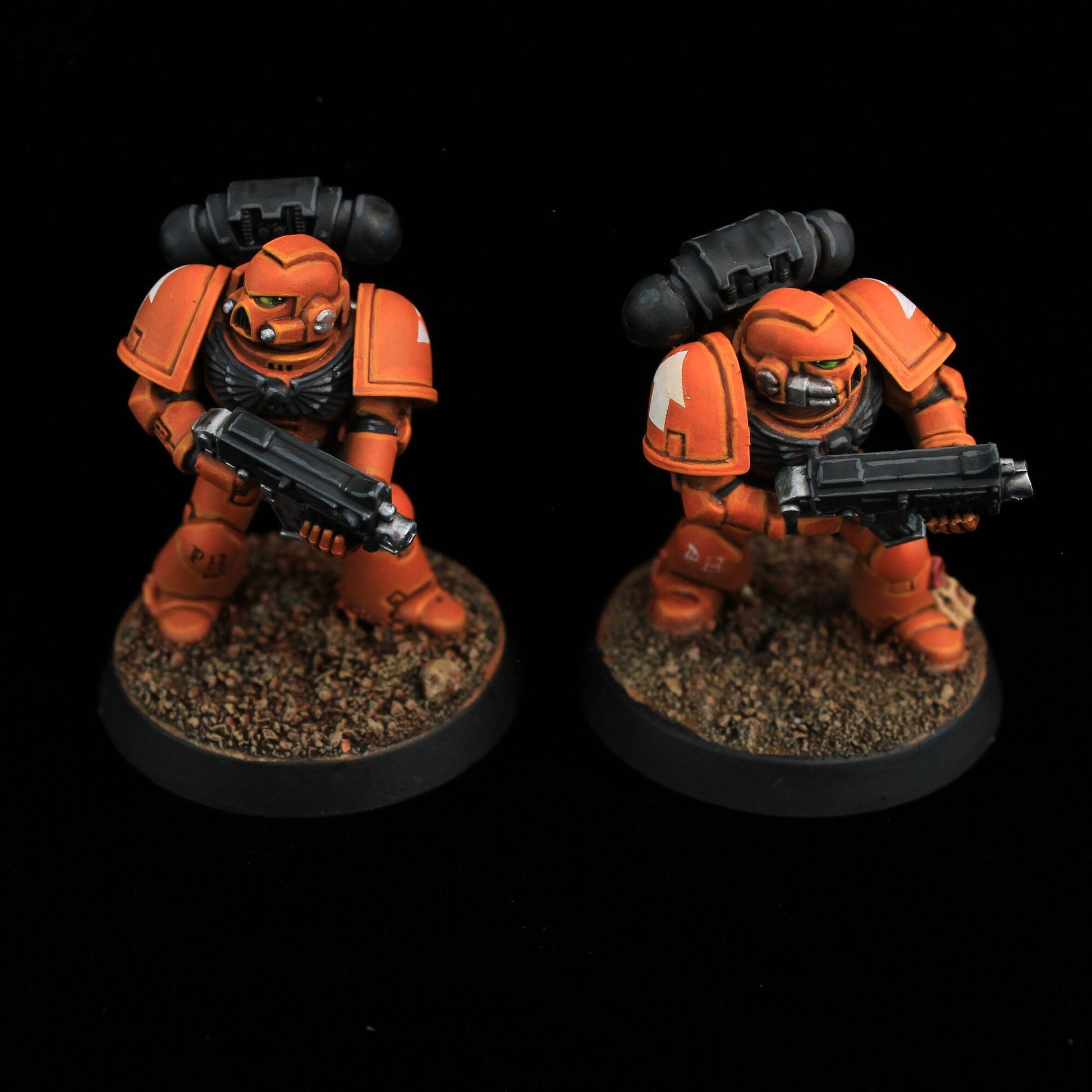 Warhammer 40k Tactical Space marine with CUSTOM LOGO - corporate gift or office mascot