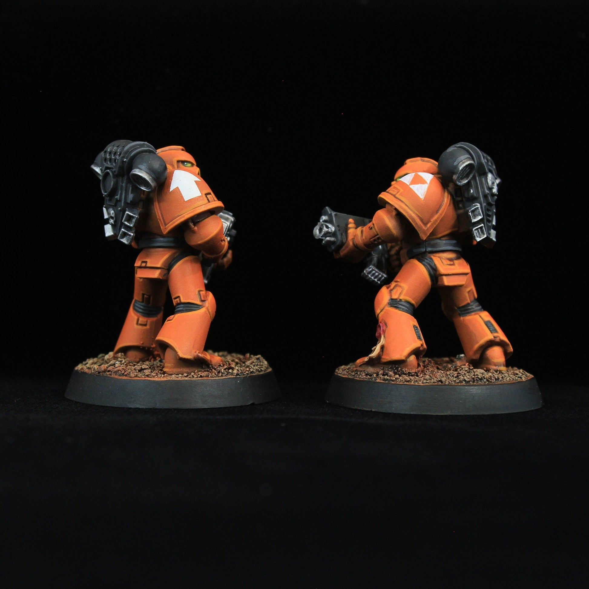 Warhammer 40k Tactical Space marine with CUSTOM LOGO - corporate gift or office mascot