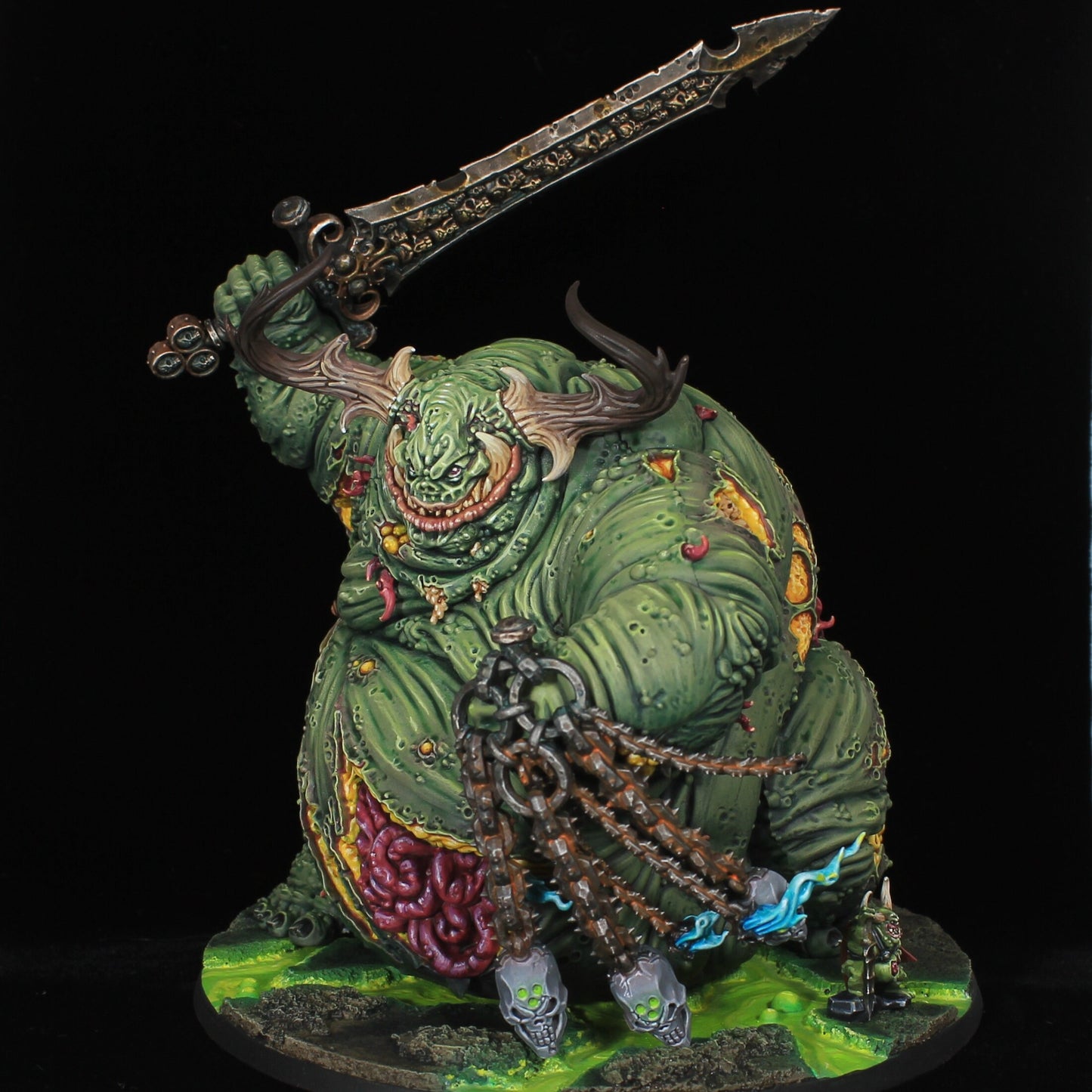 Great Unclean one Greater Demon *FINE DETAIL* painted Warhammer 40k Miniature