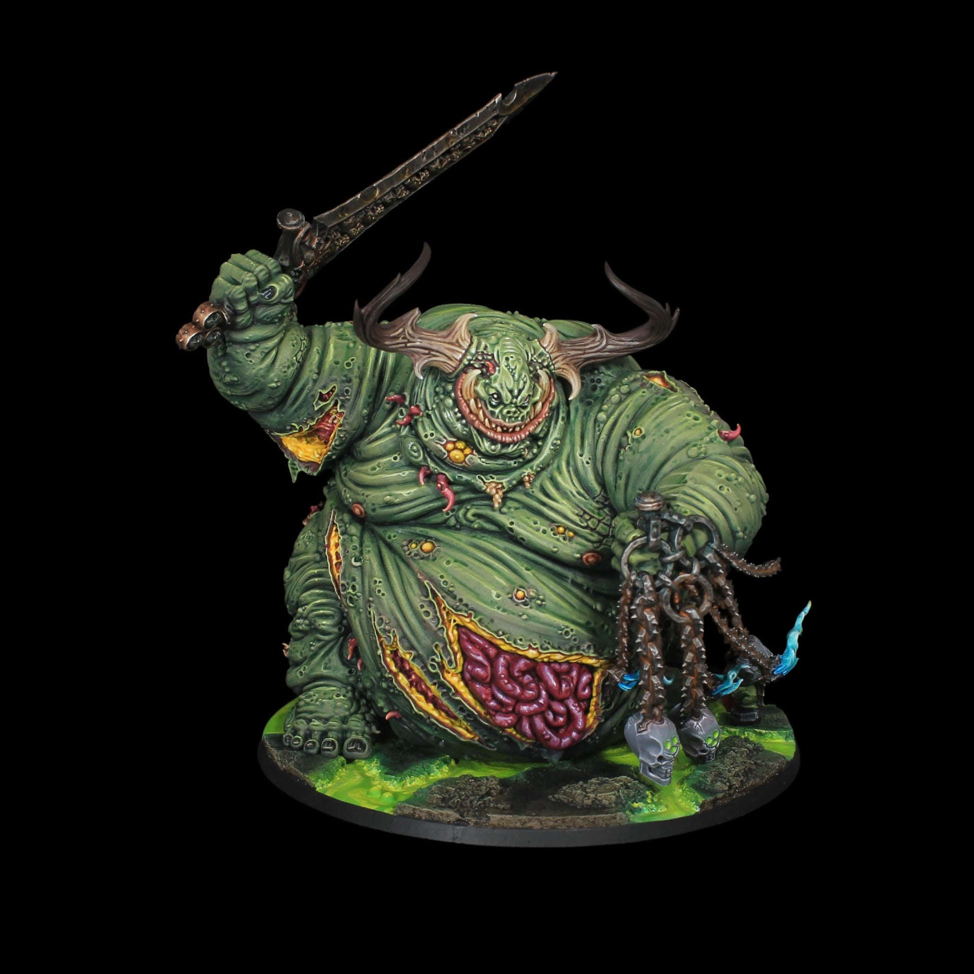 Great Unclean one Greater Demon *FINE DETAIL* painted Warhammer 40k Miniature