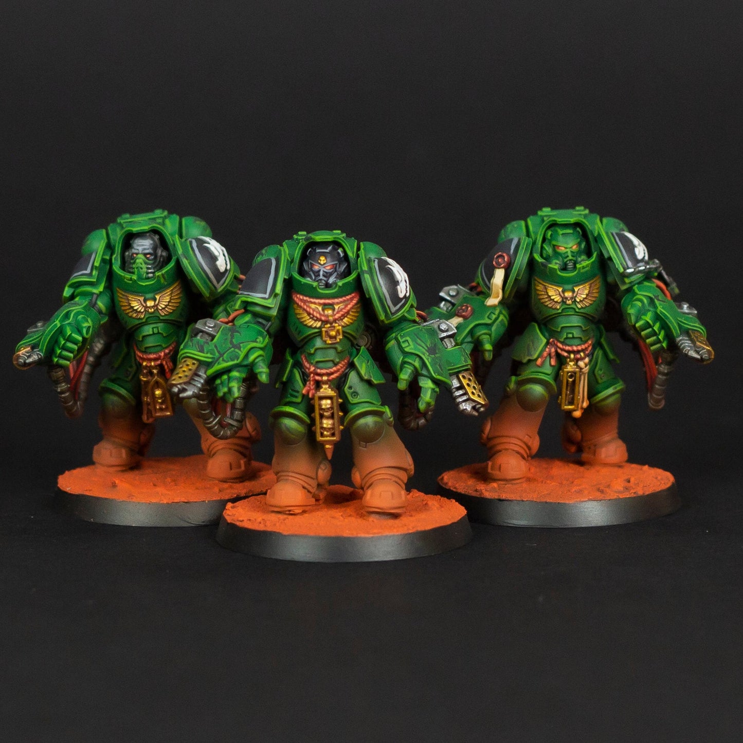 Salamander Army - Warhammer 40k painted Primaris Space marine Army