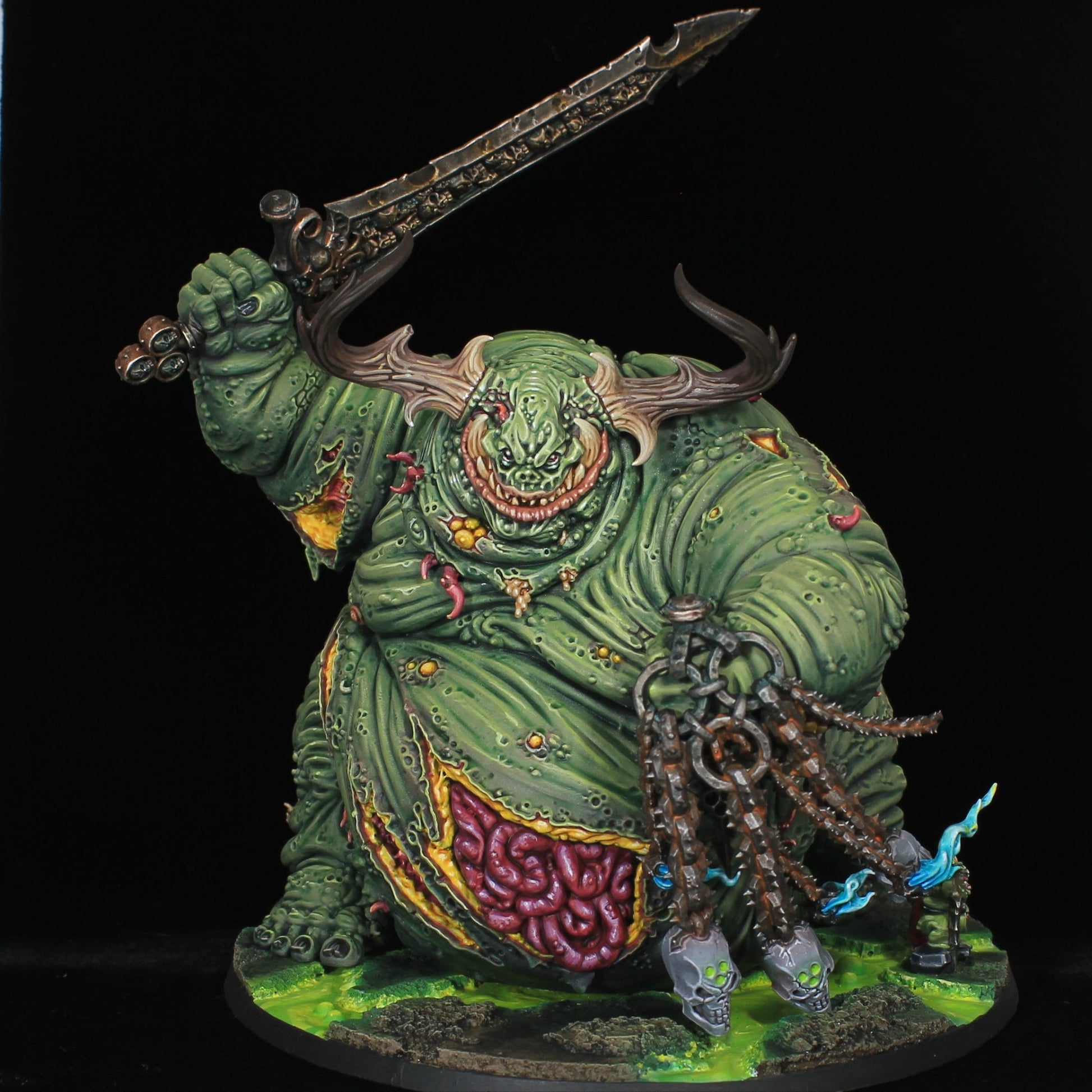 Great Unclean one Greater Demon *FINE DETAIL* painted Warhammer 40k Miniature