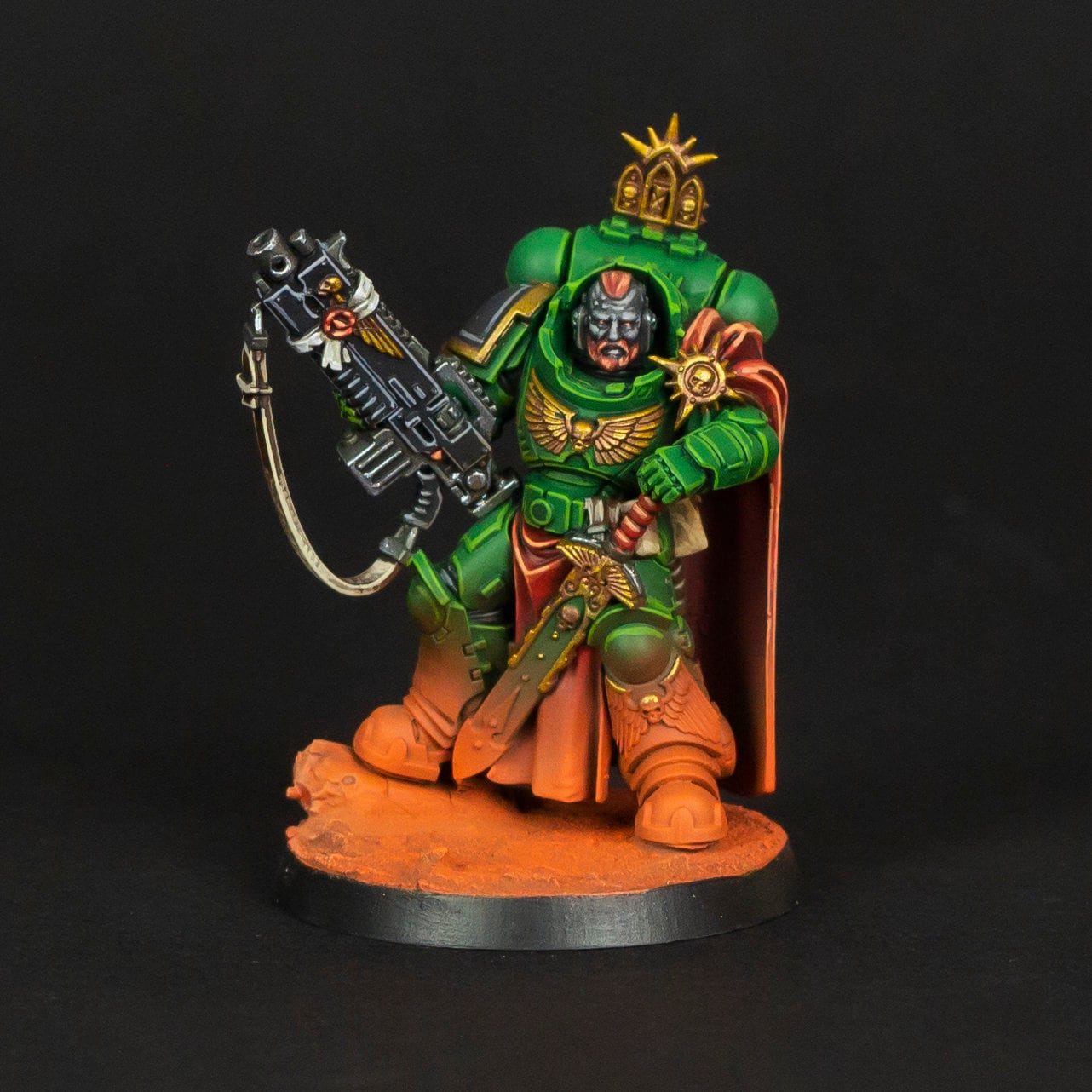 Salamander Army - Warhammer 40k painted Primaris Space marine Army