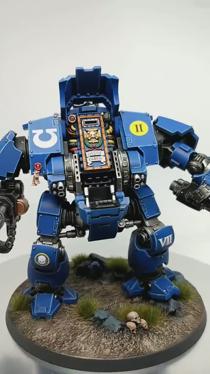 Redemptor Dreadnought *FINE DETAIL* - Primaris marine painted commission service. Option to fully magnetise weapon choices!